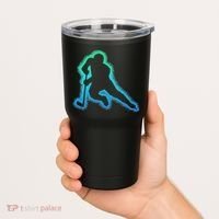 Hockey Ice Hockey, Black Tumbler thumb 2