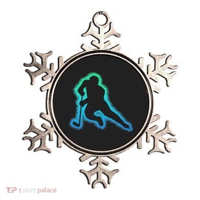 Hockey Ice Hockey, Black Ornament