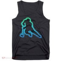 Hockey Ice Hockey, Black Tank Top thumb 0