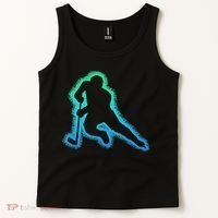 Hockey Ice Hockey, Black Tank Top thumb 2