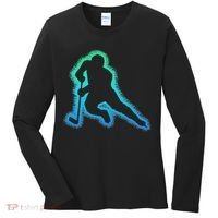 Hockey Ice Hockey, Black Women's Long Sleeve Shirt thumb 0