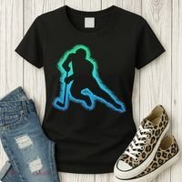 Hockey Ice Hockey, Black Women's T-Shirt thumb 3
