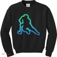Hockey Ice Hockey, Black Kids Sweatshirt thumb 0