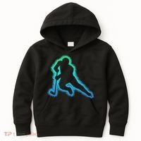 Hockey Ice Hockey, Black Kids Hoodie thumb 0