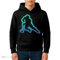Hockey Ice Hockey, Black Kids Hoodie thumb 4