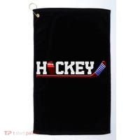 Hockey Ice Hockey Stick Gift Golf Towel thumb 0
