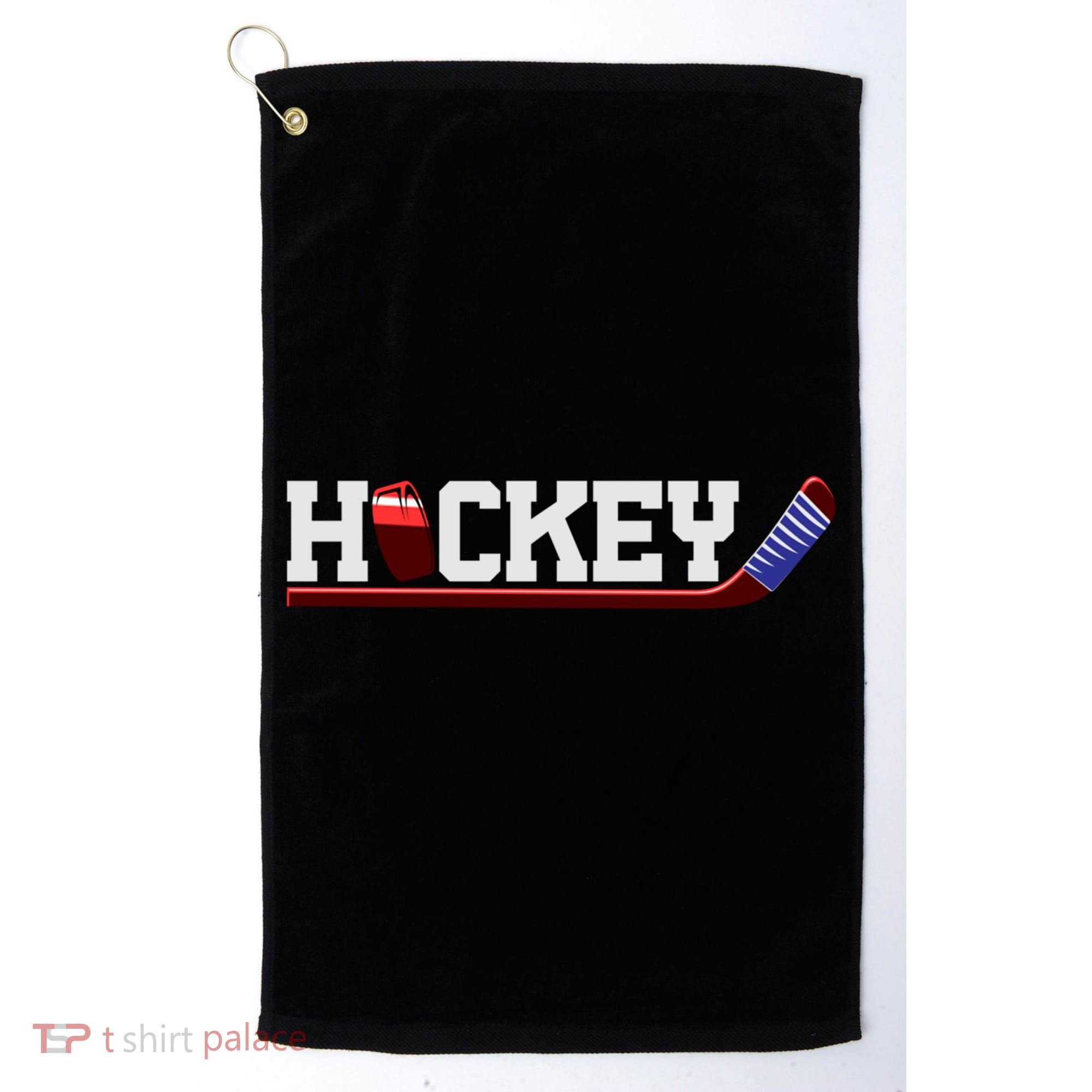 Hockey Ice Hockey Stick Gift Golf Towel