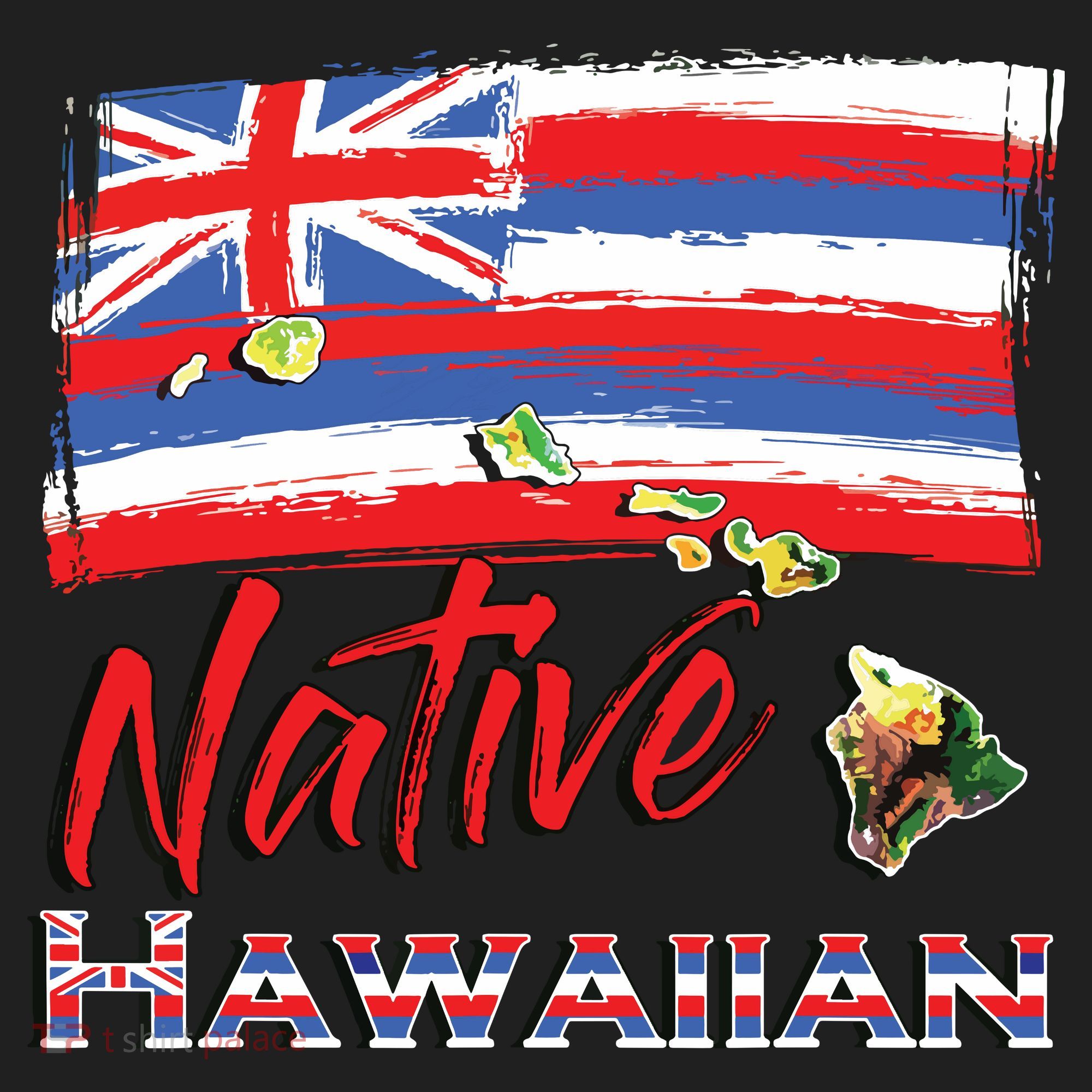Hawaiian Islands Hawaii Flag Native Hawaiian Women's Sweatshirt