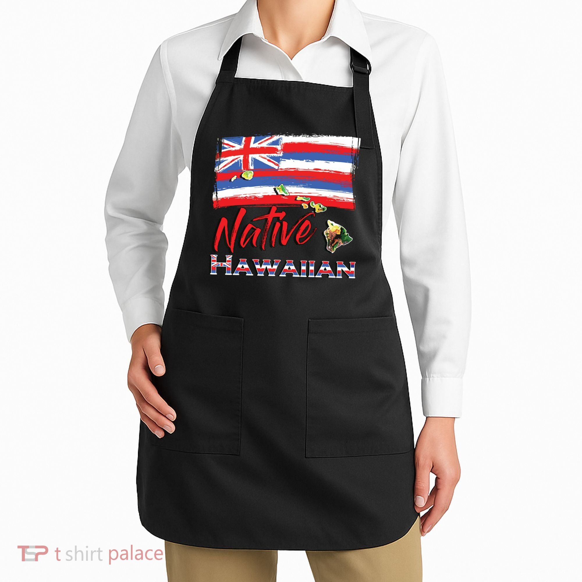Hawaiian Islands Hawaii Flag Native Hawaiian Apron