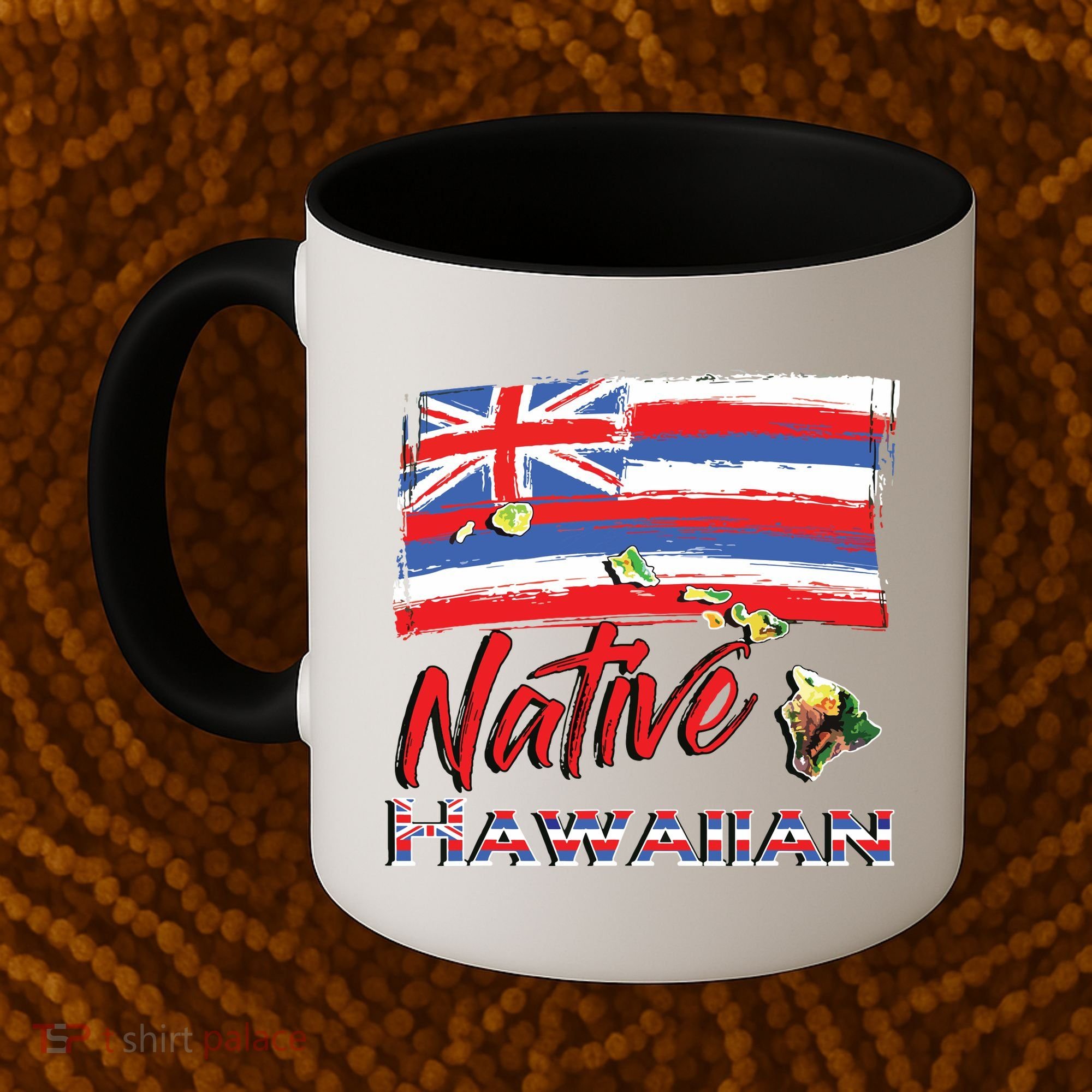 Hawaiian Islands Hawaii Flag Native Hawaiian Coffee Mug