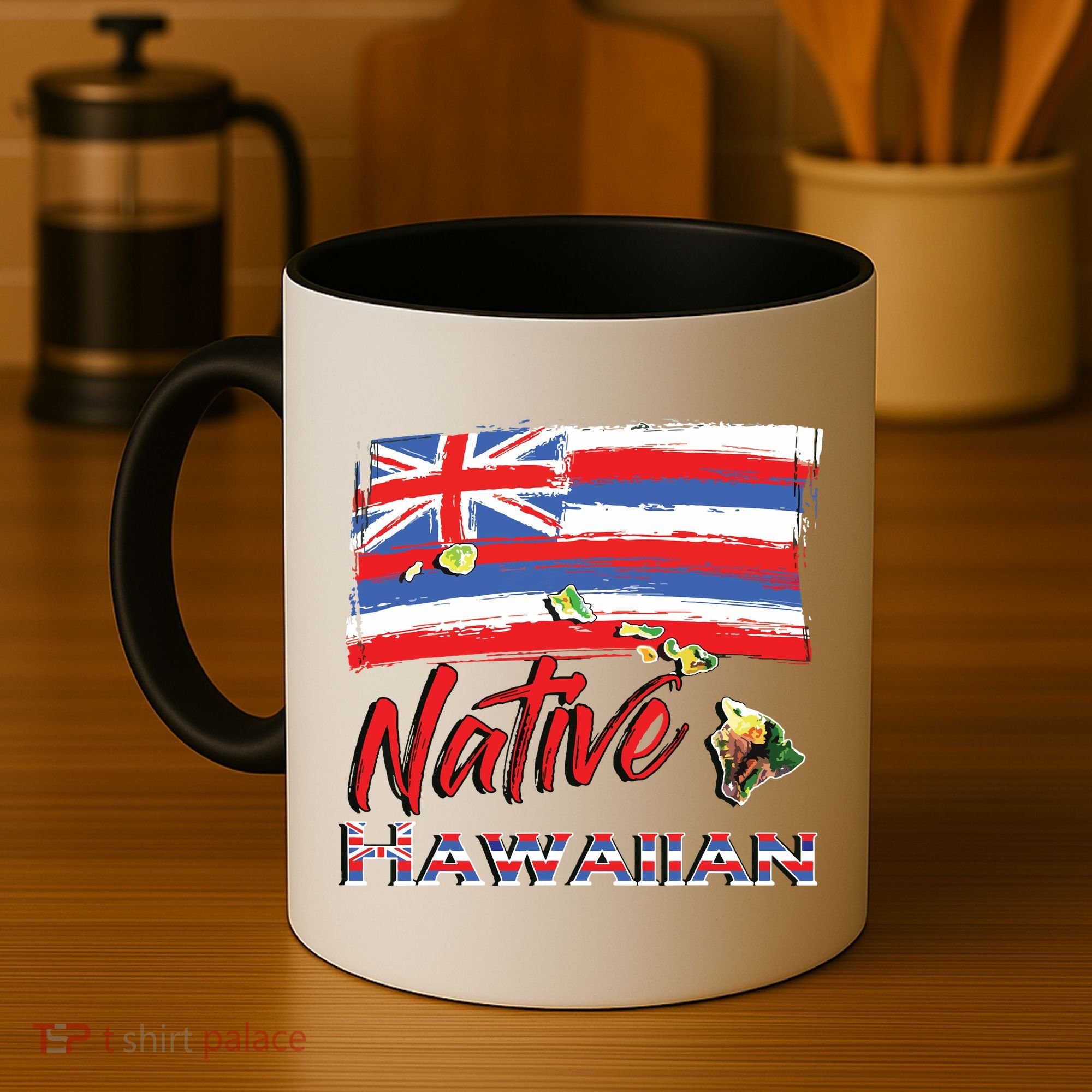 Hawaiian Islands Hawaii Flag Native Hawaiian Coffee Mug