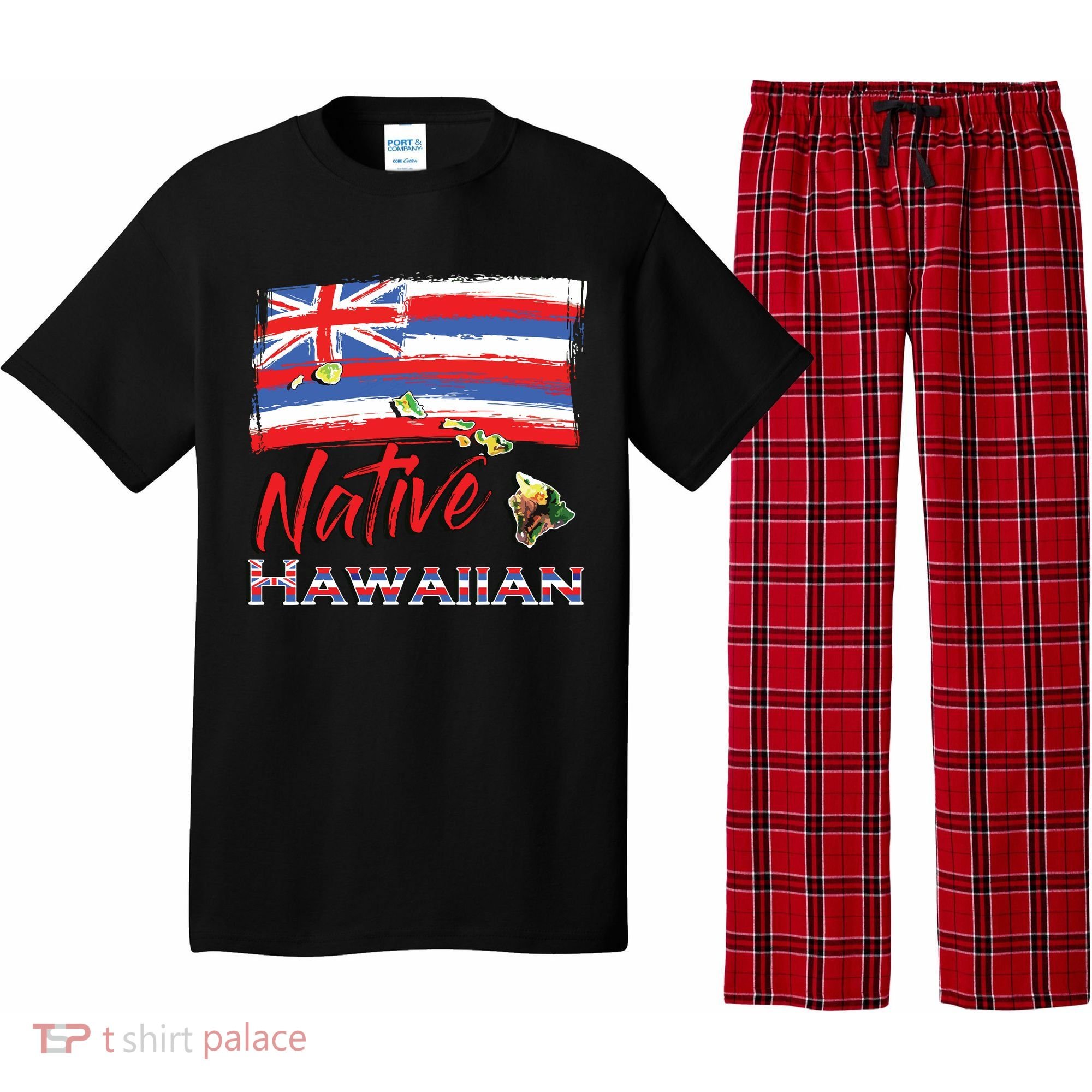 Hawaiian Islands Hawaii Flag Native Hawaiian Pajama Set