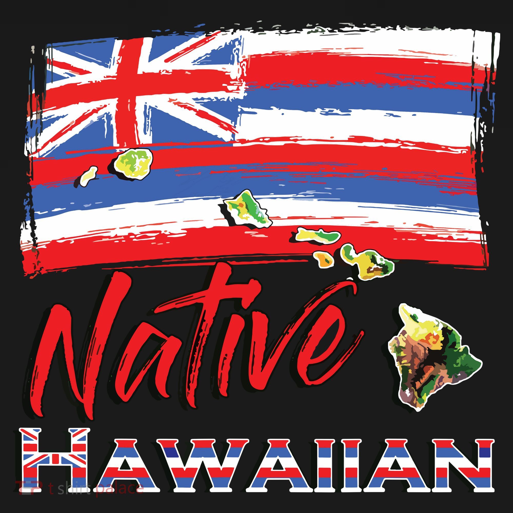 Hawaiian Islands Hawaii Flag Native Hawaiian Women's Hoodie