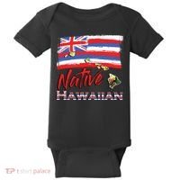 Hawaiian Islands Hawaii Flag Native Hawaiian Baby Bodysuit thumb 0