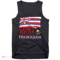 Hawaiian Islands Hawaii Flag Native Hawaiian Tank Top thumb 0
