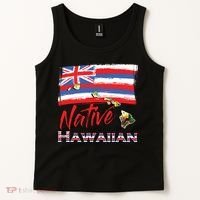 Hawaiian Islands Hawaii Flag Native Hawaiian Tank Top thumb 2