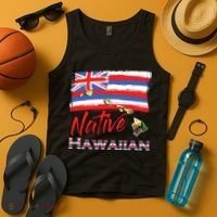 Hawaiian Islands Hawaii Flag Native Hawaiian Tank Top thumb 4