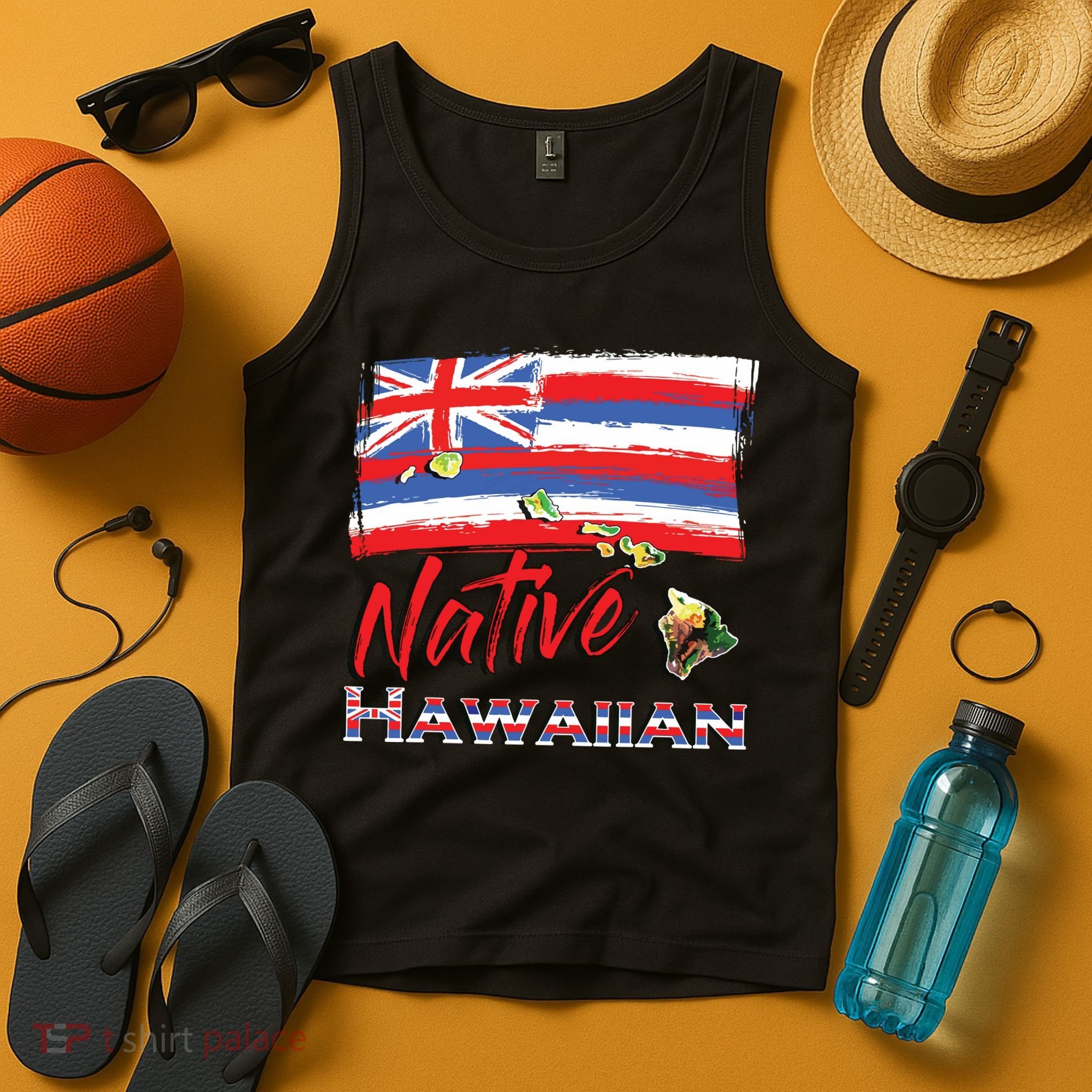 Hawaiian Islands Hawaii Flag Native Hawaiian Tank Top