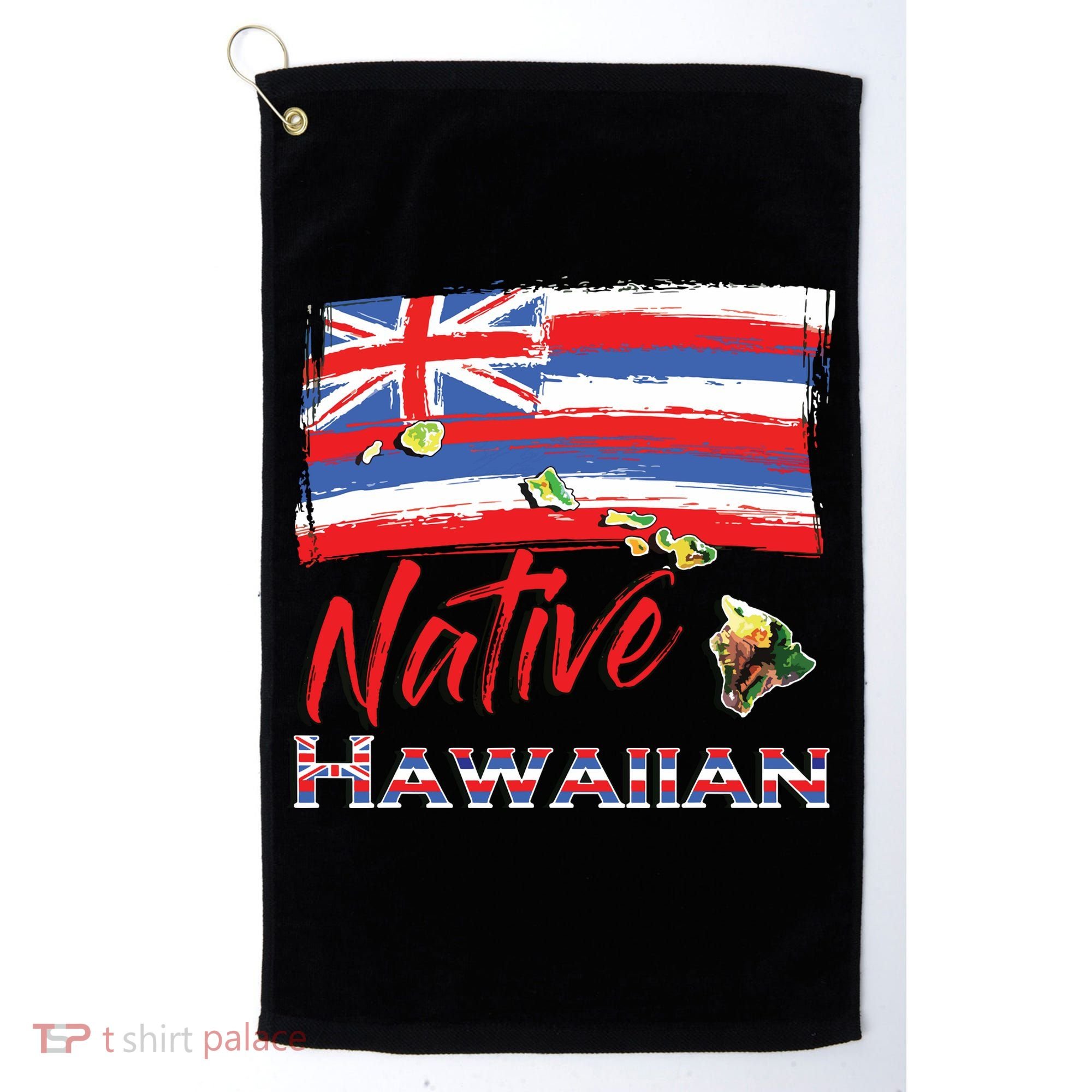 Hawaiian Islands Hawaii Flag Native Hawaiian Golf Towel