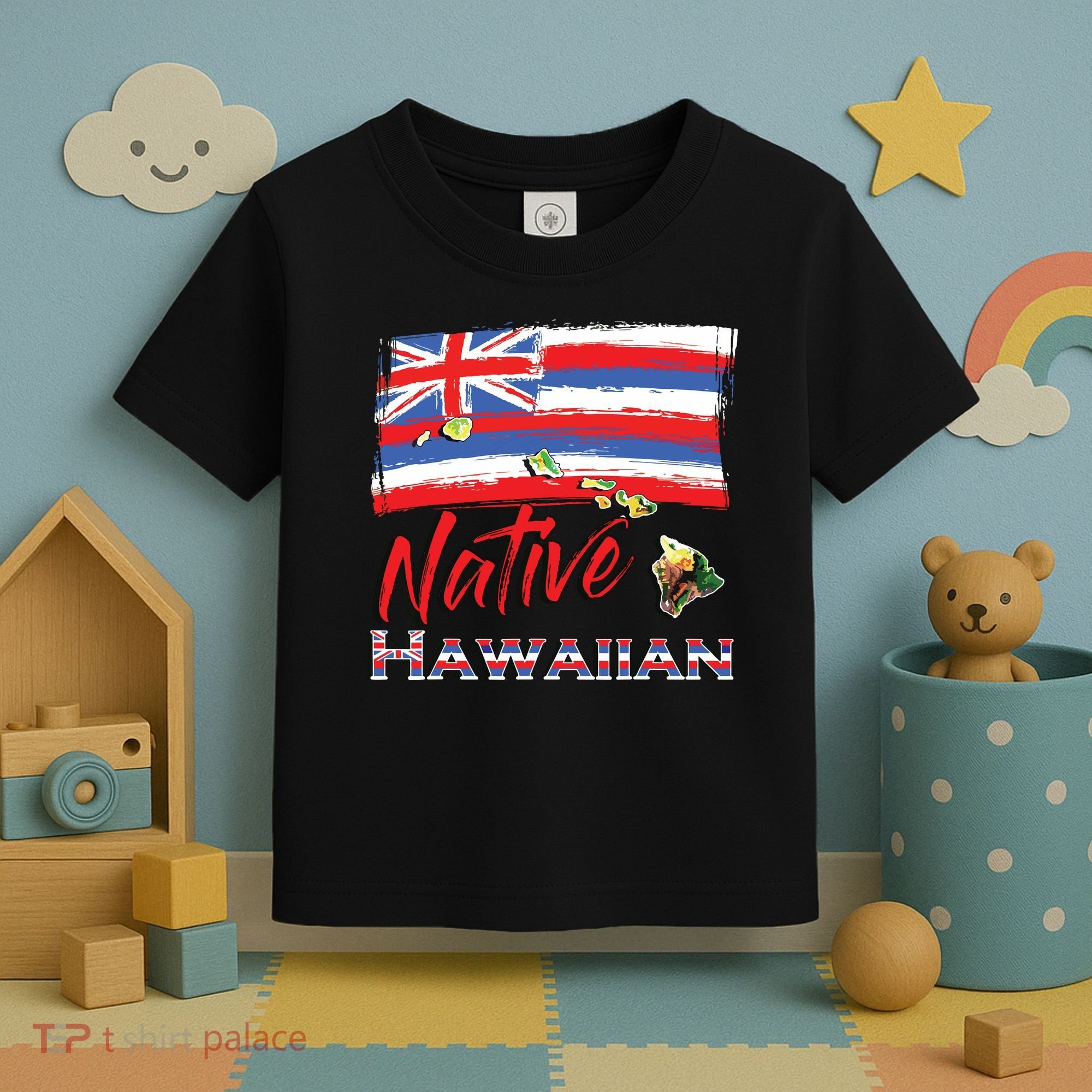 Hawaiian Islands Hawaii Flag Native Hawaiian Toddler T-Shirt