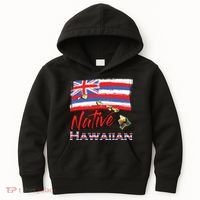 Hawaiian Islands Hawaii Flag Native Hawaiian Kids Hoodie thumb 0