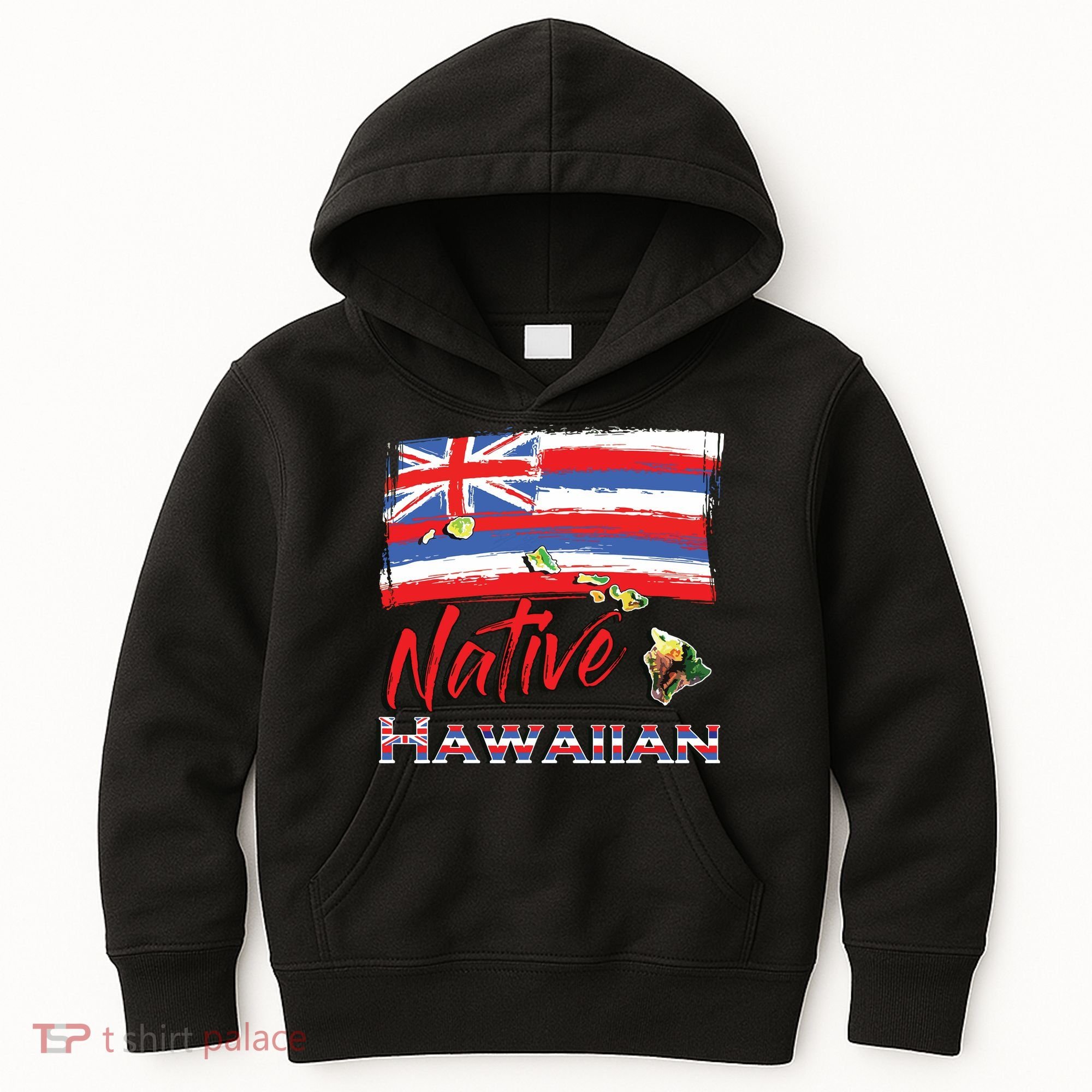 Hawaiian Islands Hawaii Flag Native Hawaiian Kids Hoodie