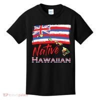 Hawaiian Islands Hawaii Flag Native Hawaiian Kids T-Shirt thumb 0