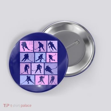 Hockey Ice Hockey Gift Button