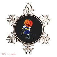 Halloween Ice Hockey Player Pumpkin Head Scary Gift Ornament thumb 0