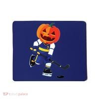 Halloween Ice Hockey Player Pumpkin Head Scary Gift Mousepad thumb 0