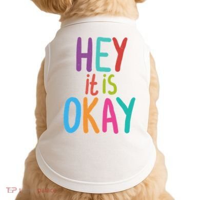 Hey It Is Okay Colorful Doggie Tank
