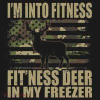 Hunting I'm Into Fitness Fit'ness Deer In My Freezer Sweatshirt thumb 3