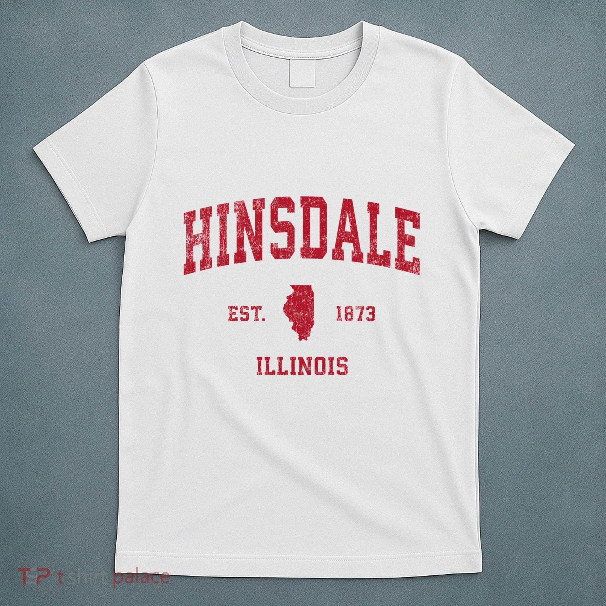 Hinsdale Illinois Il Vintage Sports T-Shirt