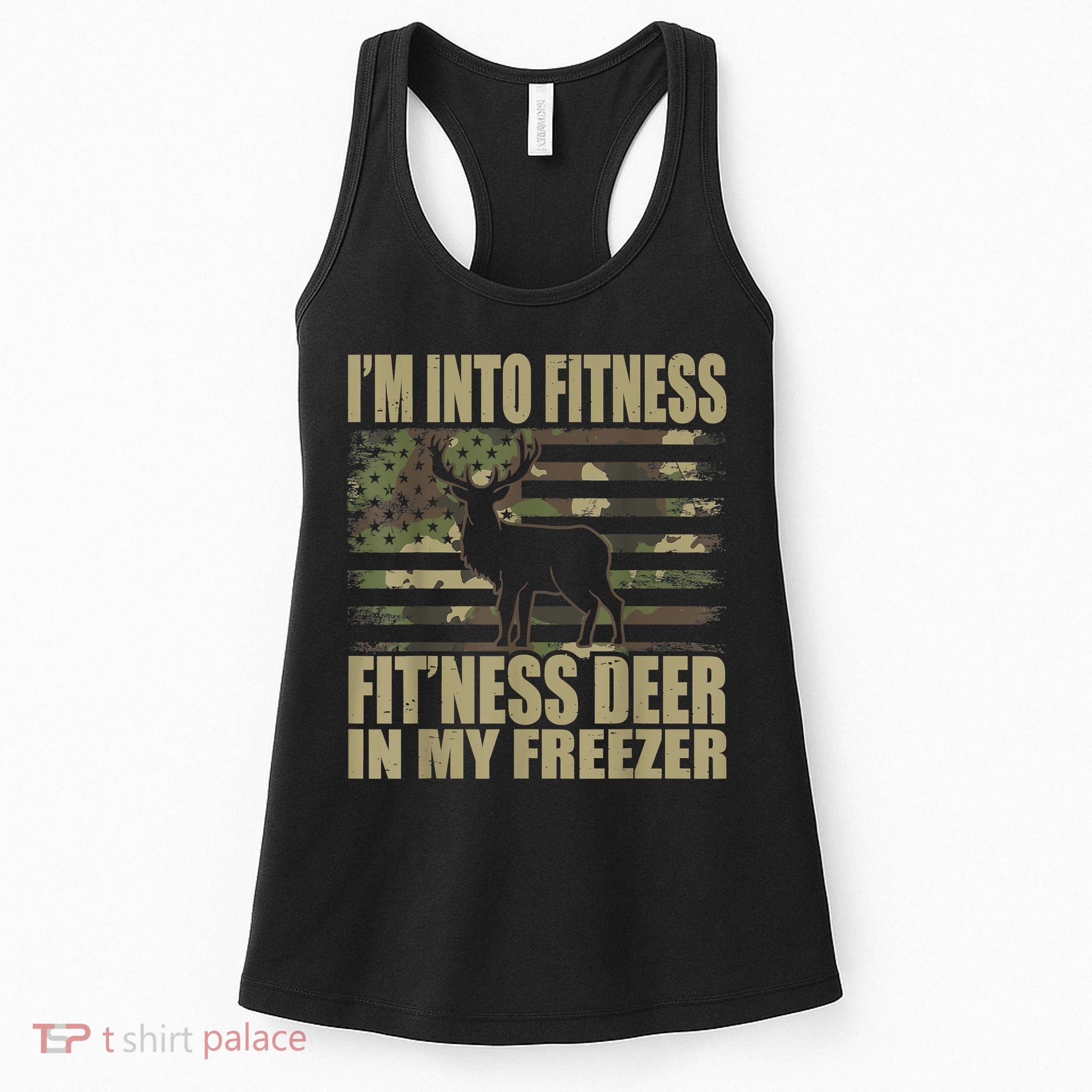 Hunting I'm Into Fitness Fit'ness Deer In My Freezer Women's Tank Top