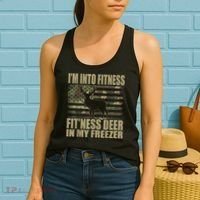 Hunting I'm Into Fitness Fit'ness Deer In My Freezer Women's Tank Top thumb 2