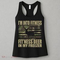 Hunting I'm Into Fitness Fit'ness Deer In My Freezer Women's Tank Top thumb 3