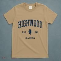 Highwood Illinois Il Vintage Athletic Sports T-Shirt thumb 5