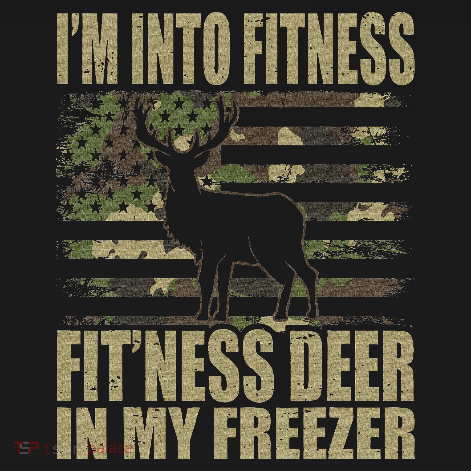 Hunting I'm Into Fitness Fit'ness Deer In My Freezer Tall Hoodie