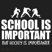 Hockey Is Importanter Funny Hockey Cute Gift Women's Sweatshirt thumb 2