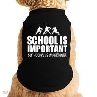 Hockey Is Importanter Funny Hockey Cute Gift Doggie Tank thumb 0