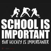 Hockey Is Importanter Funny Hockey Cute Gift Doggie Tank thumb 4