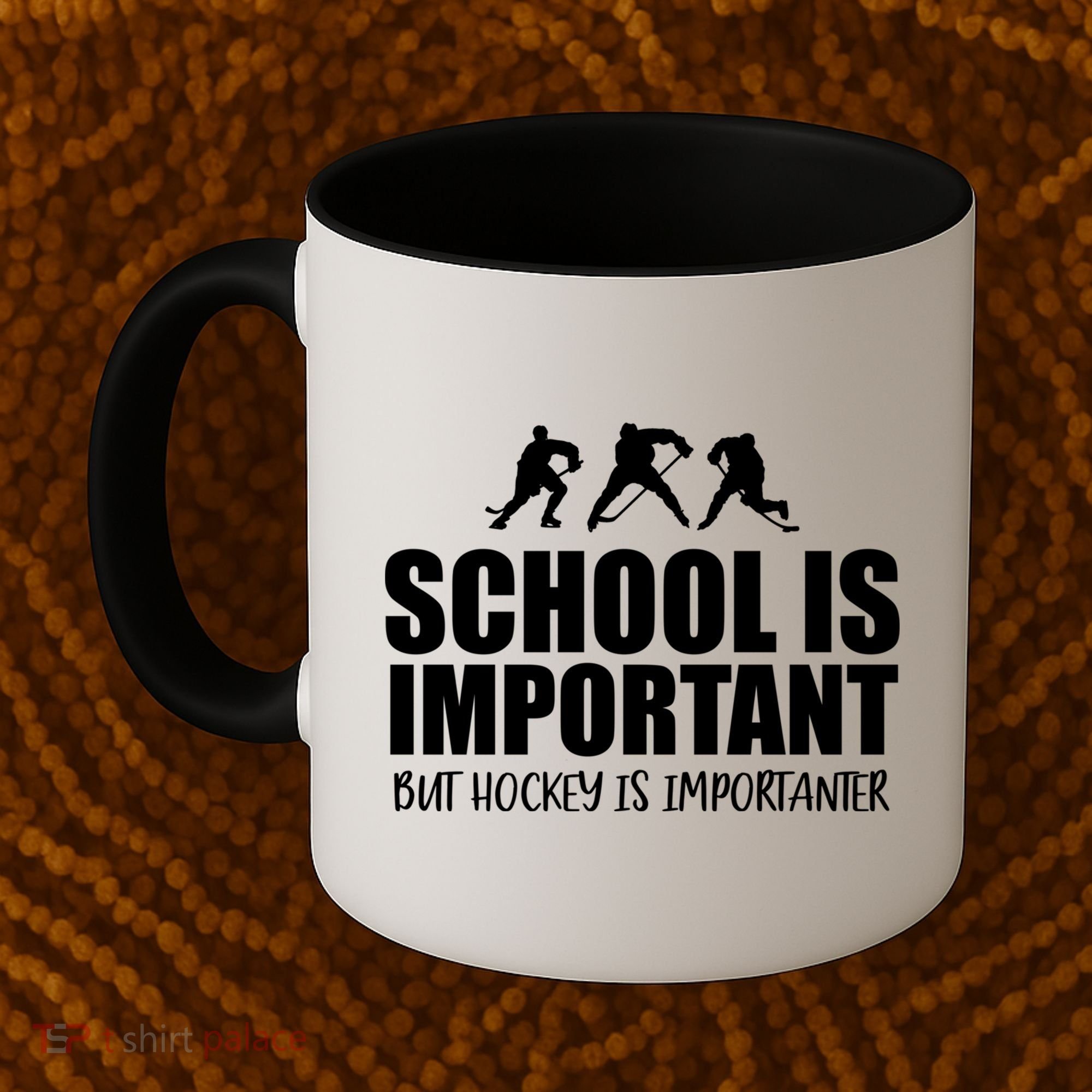 Hockey Is Importanter Funny Hockey Cute Gift Coffee Mug