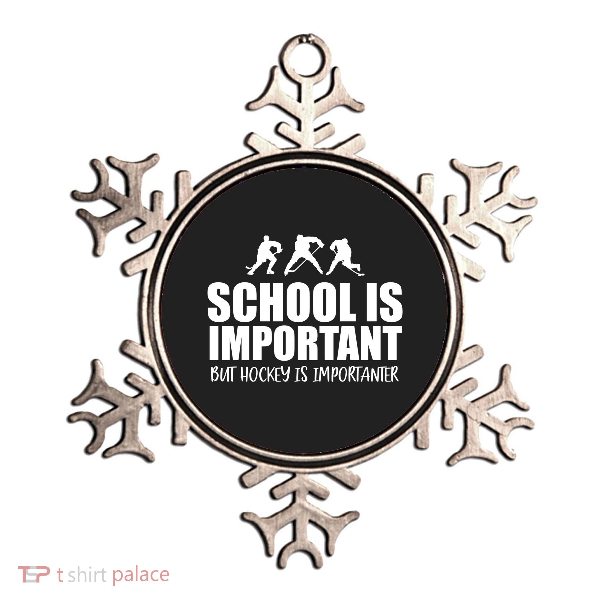 Hockey Is Importanter Funny Hockey Cute Gift Ornament