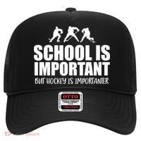 Hockey Is Importanter Funny Hockey Cute Gift Hat thumb 0