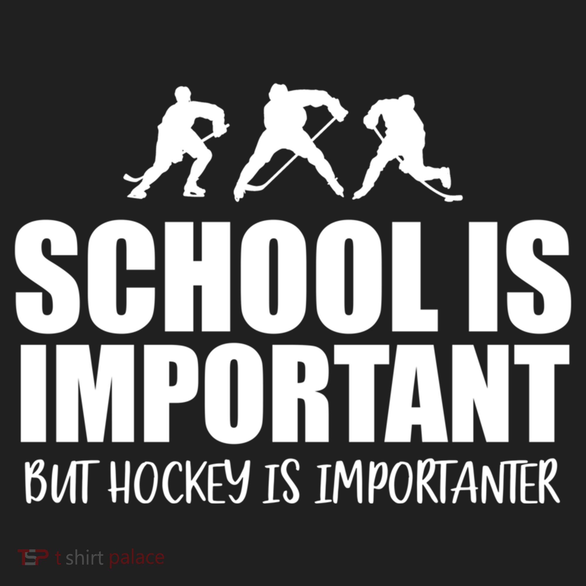 Hockey Is Importanter Funny Hockey Cute Gift Hat