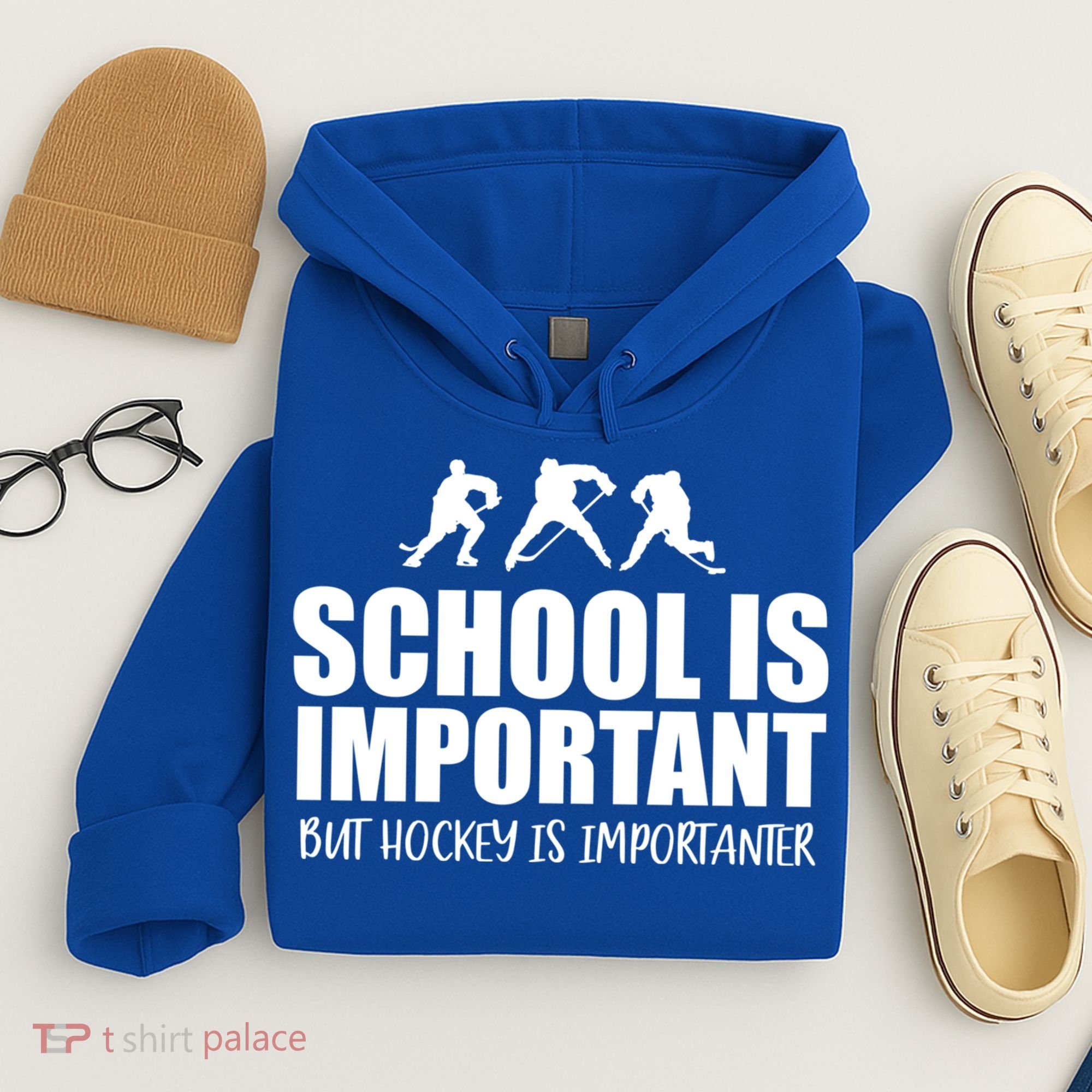 Hockey Is Importanter Funny Hockey Cute Gift Hoodie