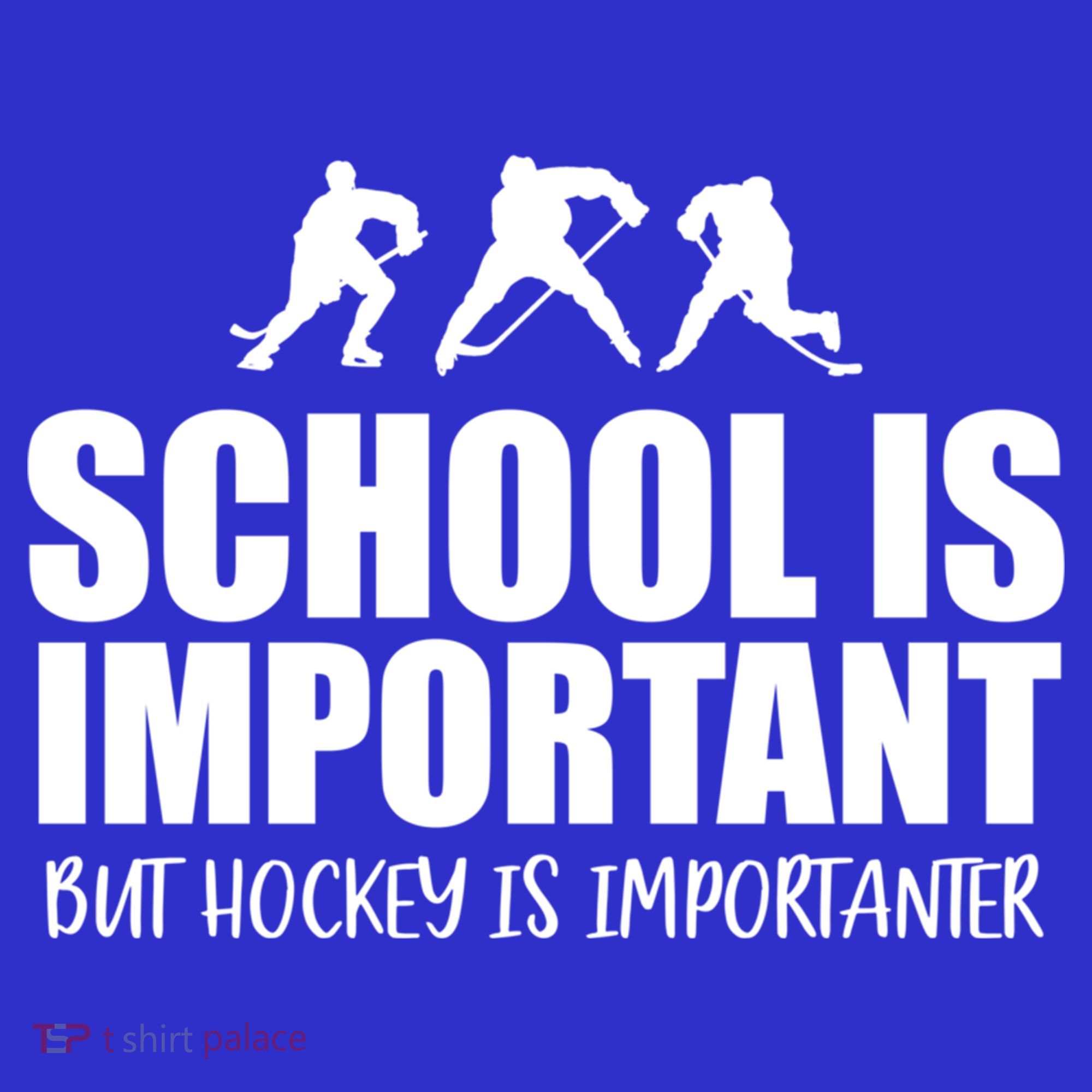 Hockey Is Importanter Funny Hockey Cute Gift Sweatshirt