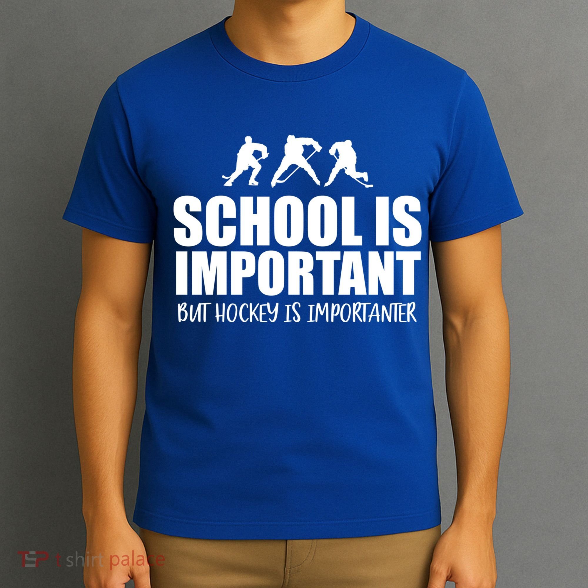 Hockey Is Importanter Funny Hockey Cute Gift T-Shirt