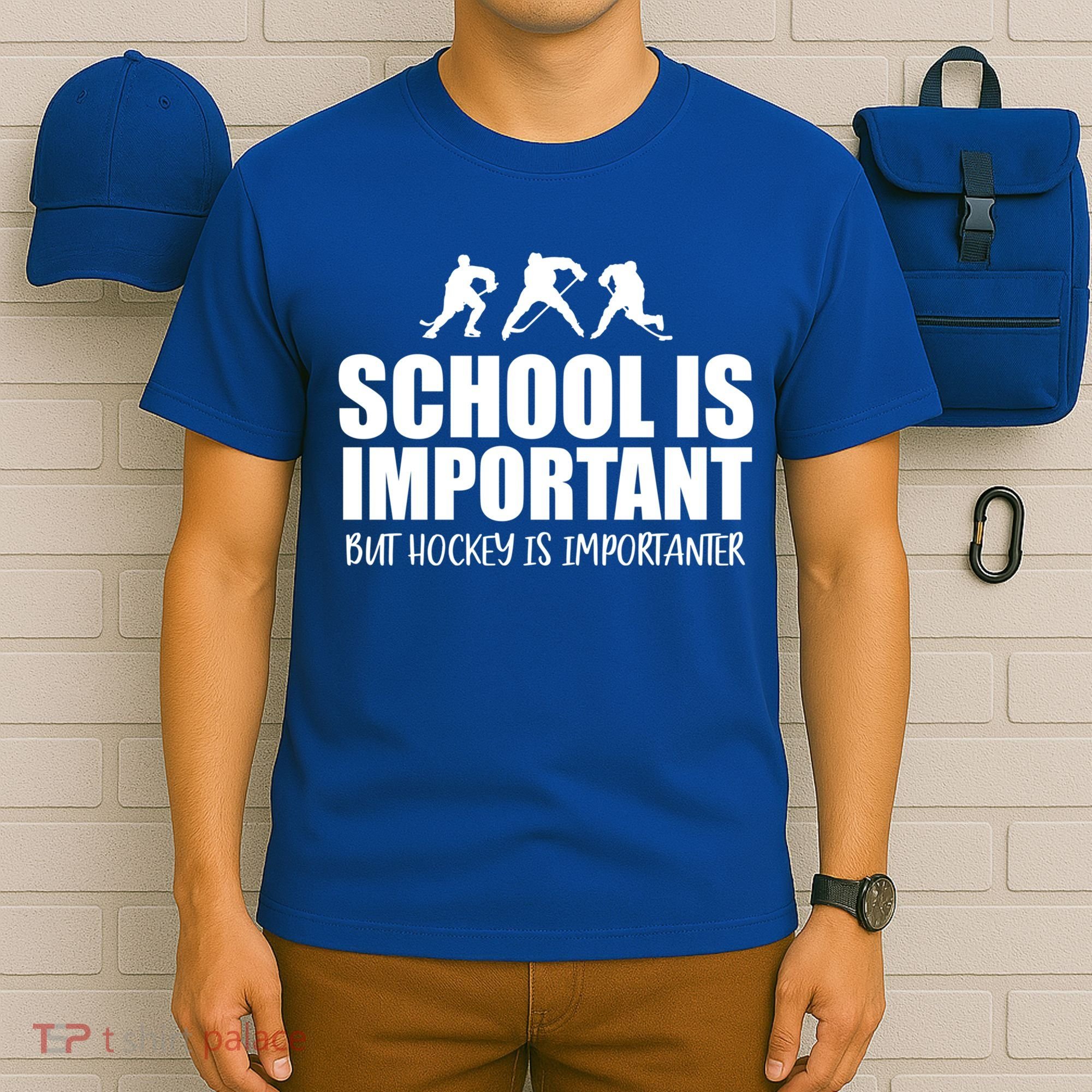 Hockey Is Importanter Funny Hockey Cute Gift T-Shirt