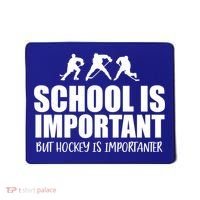Hockey Is Importanter Funny Hockey Cute Gift Mousepad thumb 0